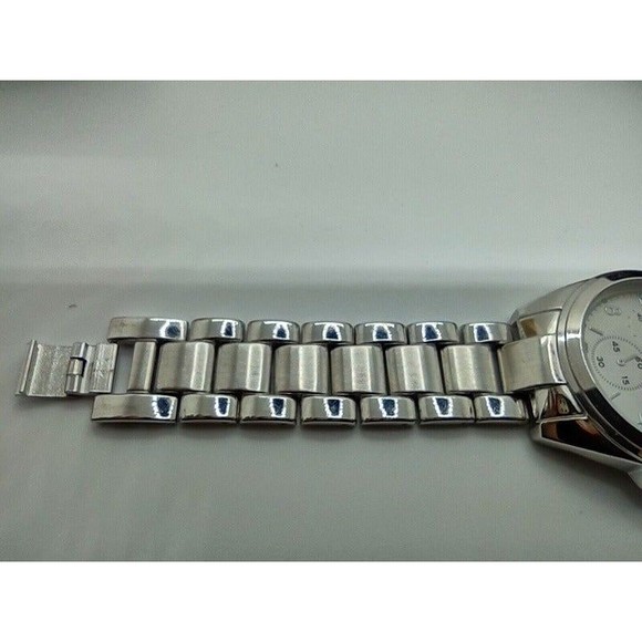 NY & C, ALL SILVER QUARTZ WRISTWATCH 15823 107 - Picture 6 of 12